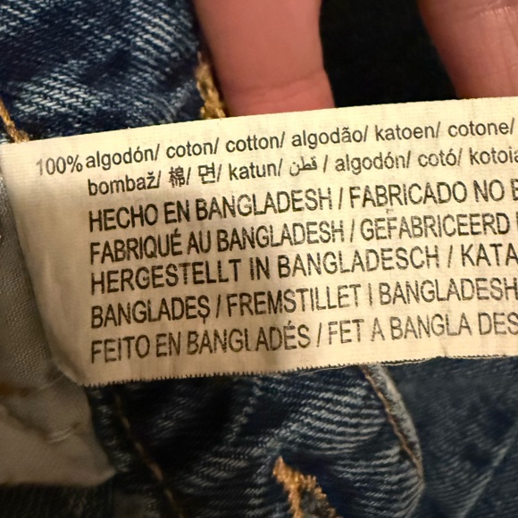 Zara TRF Collection high-waisted wide-leg cropped jeans with turn-up hems size 6 - Picture 8 of 8